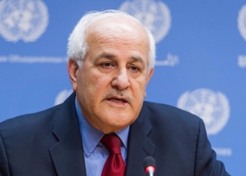 السفير الفلسطيني الدائم لدى الأمم المتحدة رياض منصور