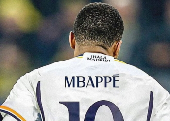 مبابي بقميص ريال مدريد