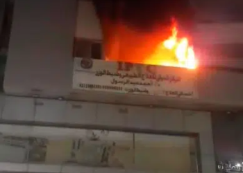 حريق برج رنين