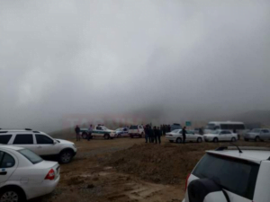 صورة من الأحوال الجوية في منطقة تحطم المروحية