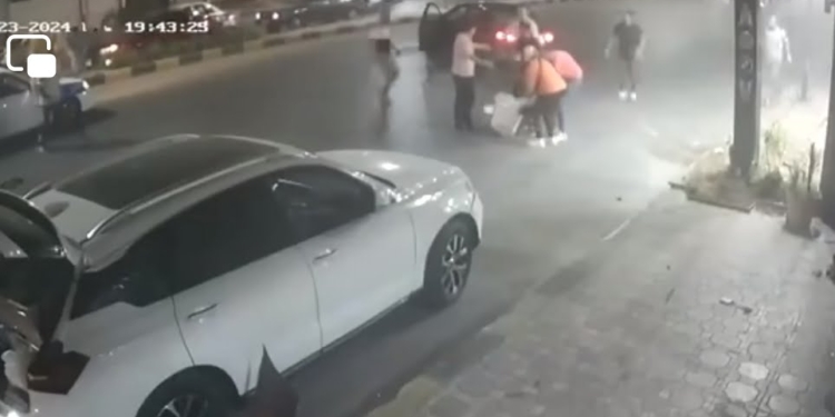 جانب من حادث دهس بورسعيد