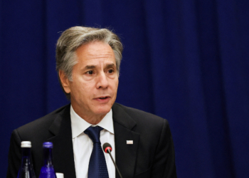 U.S. Secretary of State Antony J. Blinken speaks during a ministerial meeting of the Foreign Ministry Channel for Global Health Security, in New York, U.S. Sept. 27, 2024. Heather Khalifa/Pool via REUTERS