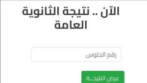 نتيجة الثانوية العامة 2025