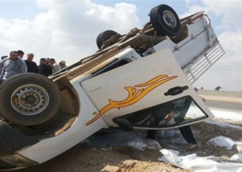 انقلاب سيارة ربع نقل.. صورة أرشيفية
