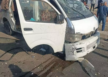 انقلاب ميكروباص مدرسة البشاير الخاصة