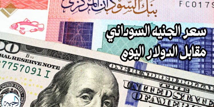 سعر الجنيه السوداني مقابل الدولار اليوم