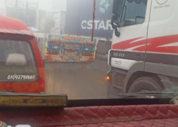 جانب من الزحام المروري على الطرق صباح اليوم