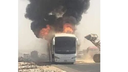 حريق أتوبيس.. صورة أرشيفية 