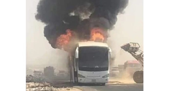 حريق أتوبيس.. صورة أرشيفية