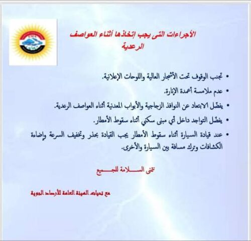 حالة الطقس في مصر اليوم