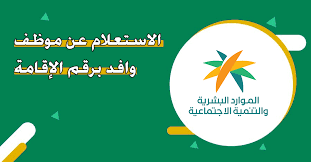 الاستعلام عن موظف وافد