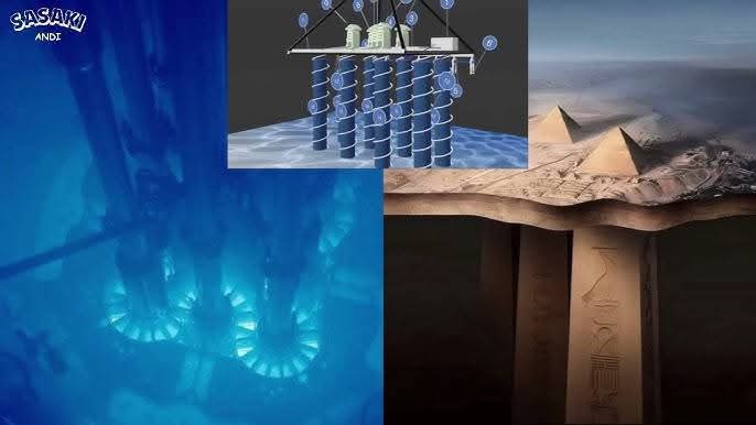 أعمدة أسفل هرم خفرع