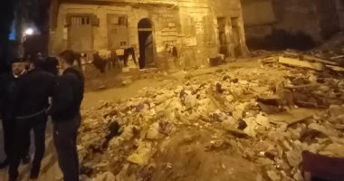 انهيار عقار الإسكندرية
