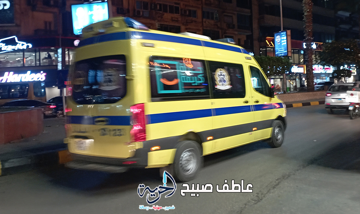 تصادم دراجة نارية وسيارة نقل بمدخل المنصورة الجديدة