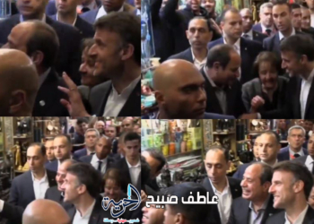 الرئيس السيسي يصطحب ماكرون لخان الخليلي