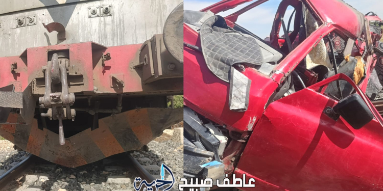 تصادم قطار ركاب وميكروباص سياحي - تعبيرية
