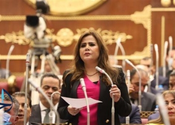 النائبة أمل رمزي عضو لجنة الدفاع والامن القومي بمجلس الشيوخ