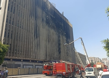 حريق سنترال رمسيس