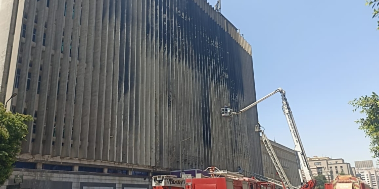 حريق سنترال رمسيس