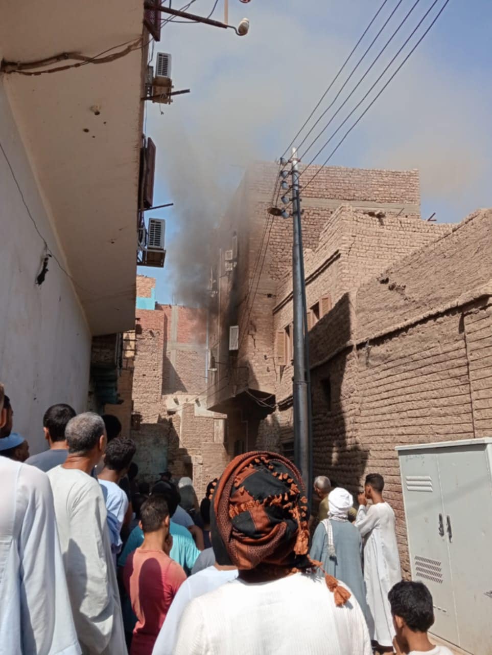 حريق شقة بمدينة فرشوط 