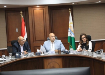 نائبا محافظ الجيزة، إبراهيم الشهابي، وهند عبد الحليم