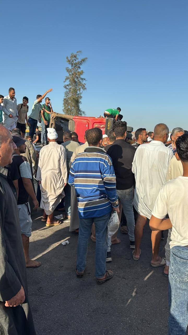 حادث انقلاب أتوبيس في الشرقية