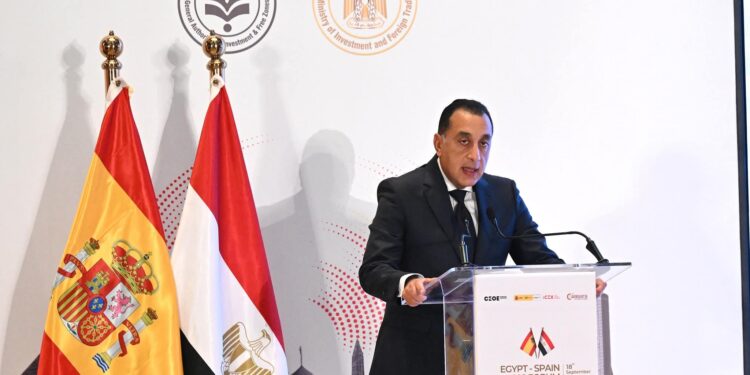 مدبولي خلال كلمته بالملتقى المصري الأسباني للأعمال