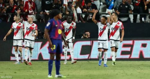 أحداث مباراة برشلونة ورايو فاييكانو