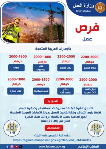 وظائف دولة الإمارات