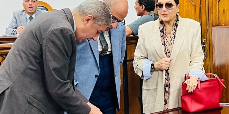جميلة إسماعيل رئيسة حزب الدستور