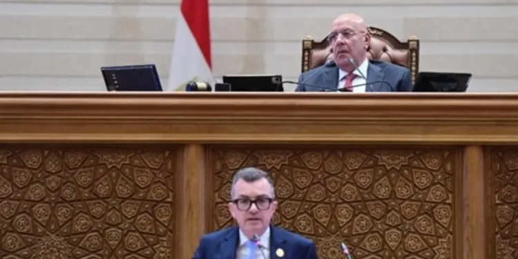 وزير التخطيط داخل مجلس النواب
