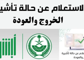 استعلام عن تأشيرة الخروج والعودة برقم الإقامة