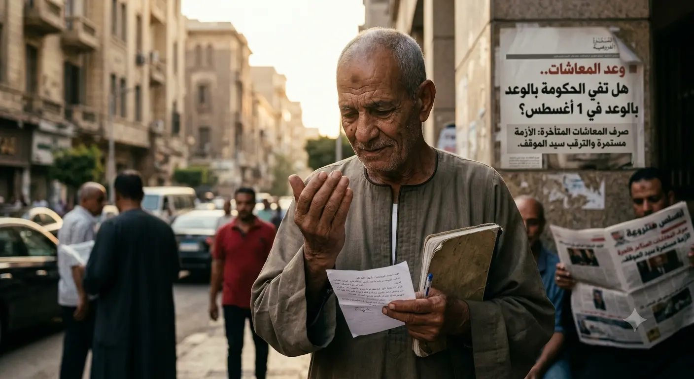 صورة مولدة بالذكاء الاصطناعي- أزمة المعاشات