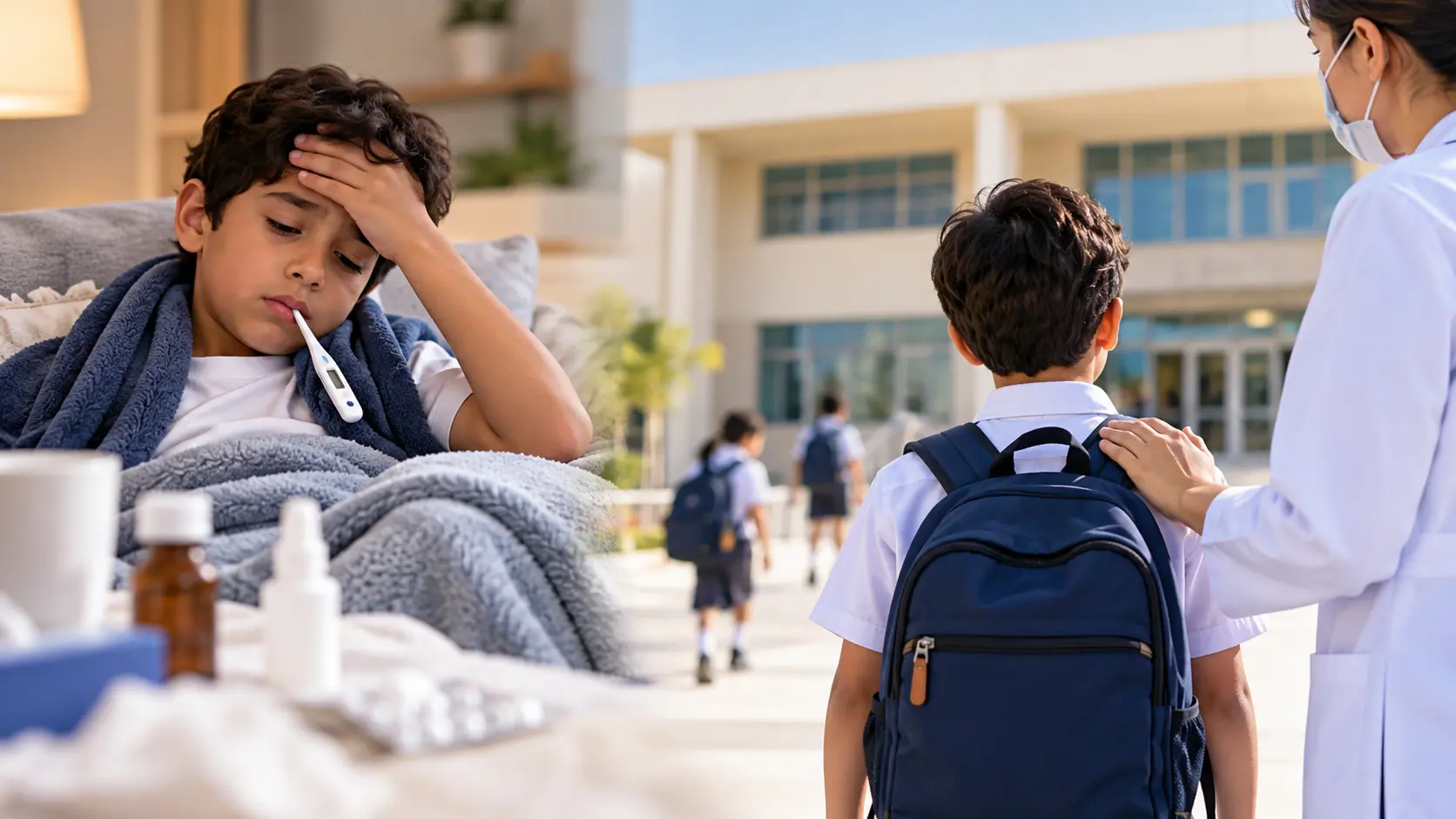 أعراض تمنع الطالب من الذهاب للمدرسة