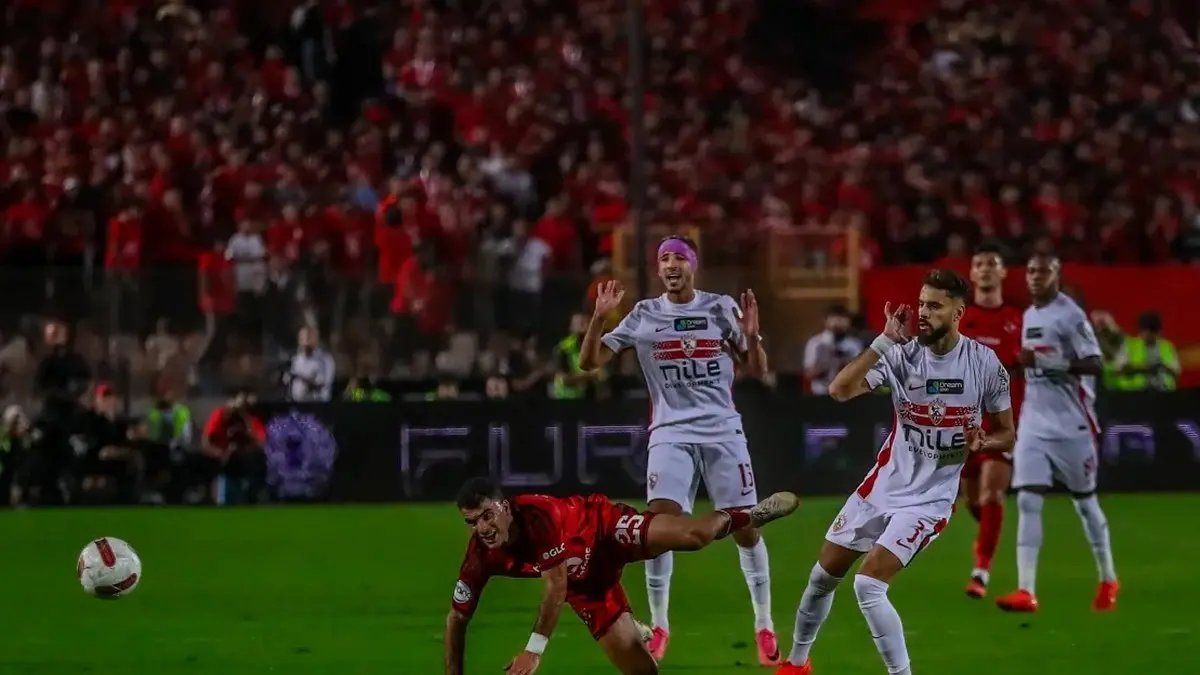 لاعبو الزمالك خلال مباراة