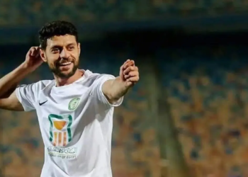 مصطفى شلبي لاعب البنك الأهلي
