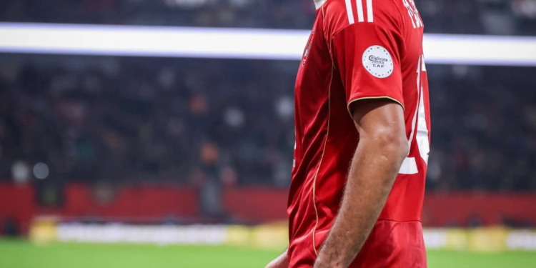 لاعب الأهلي في الملعب